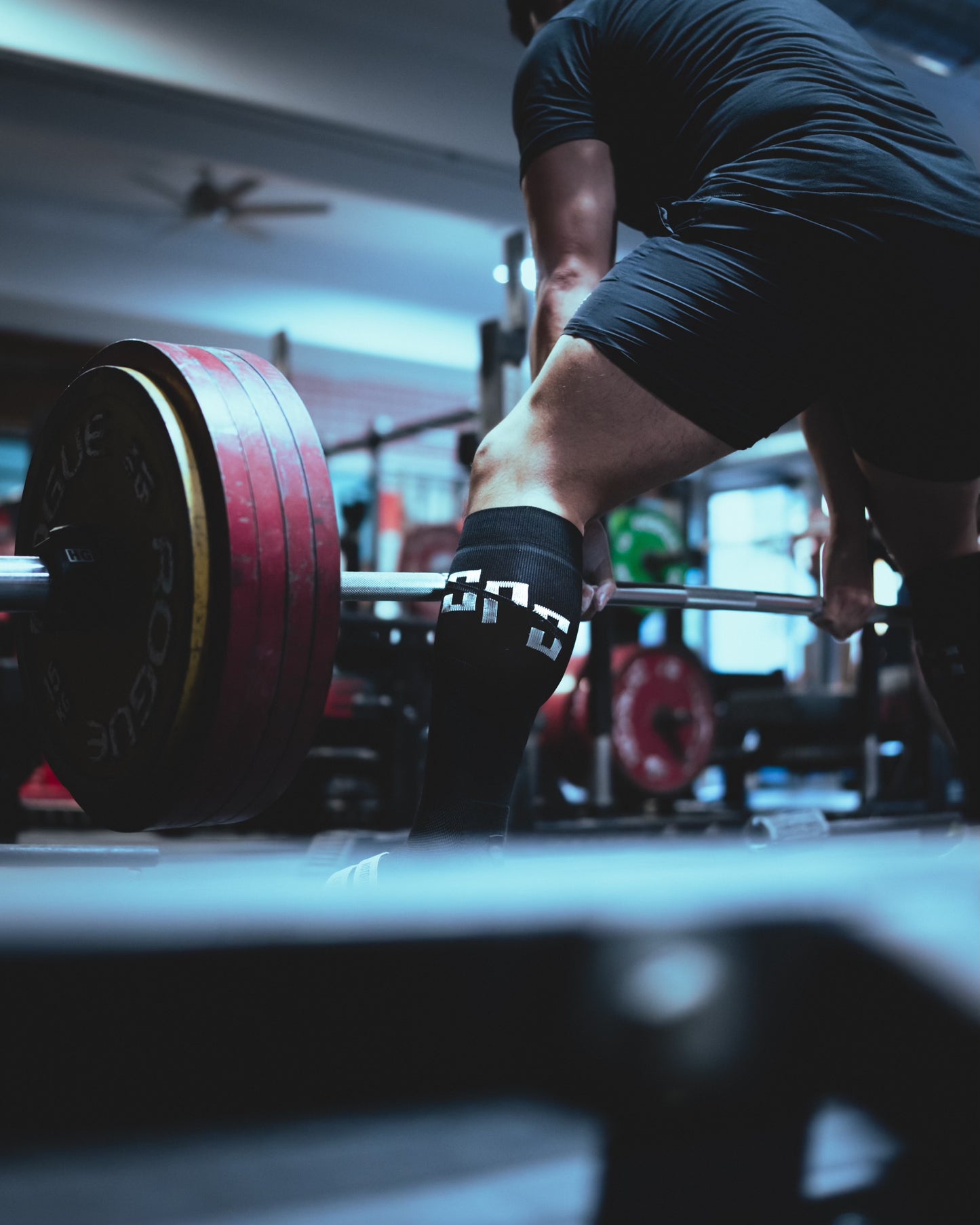 Slack Pull Deadlift Socks Gen 2: Black/Grey