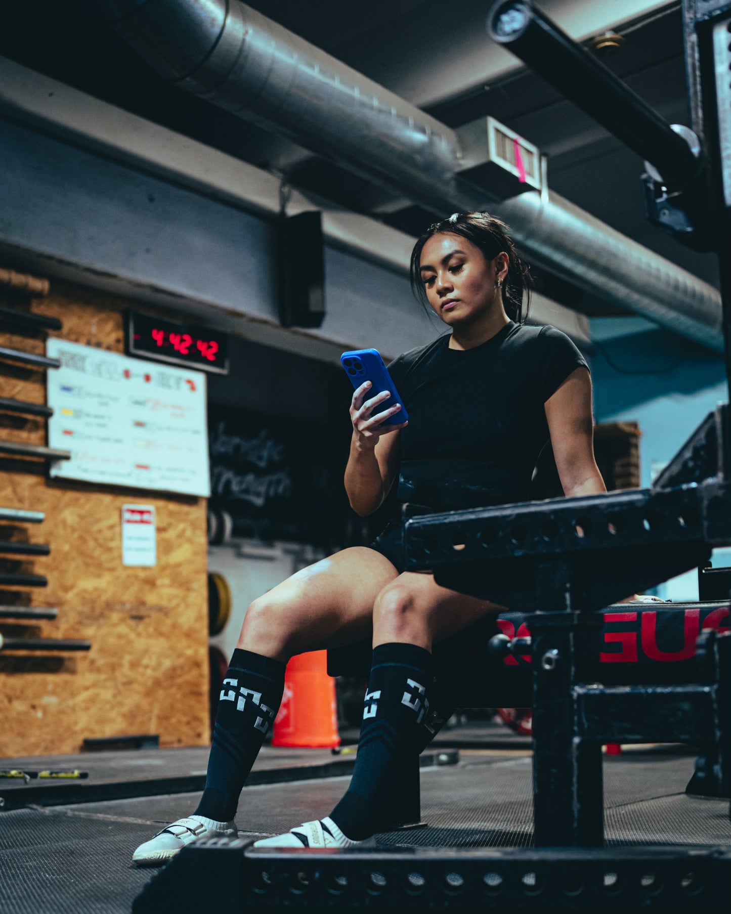 Slack Pull Deadlift Socks Gen 2: Black/Grey