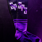 Slack Pull Deadlift Socks: Black/Purple